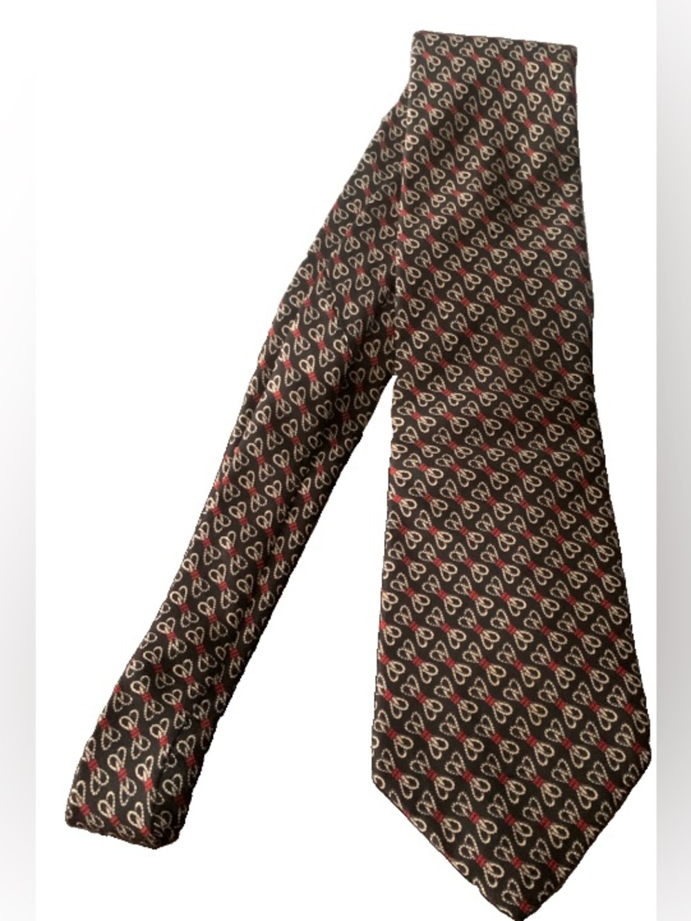 Pre Owned Men's Saks Fifth Ave by Courchevel Tie Neck Tie Necktie Classic Silk